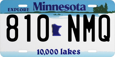MN license plate 810NMQ