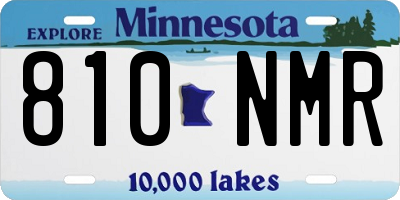 MN license plate 810NMR