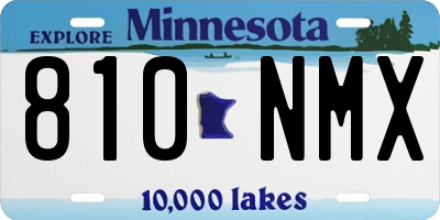 MN license plate 810NMX