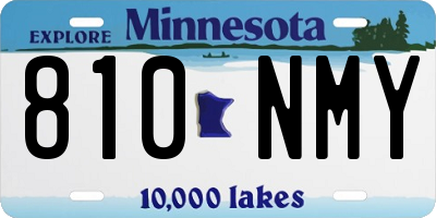 MN license plate 810NMY