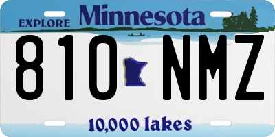 MN license plate 810NMZ