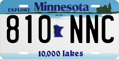 MN license plate 810NNC