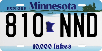 MN license plate 810NND