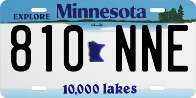 MN license plate 810NNE