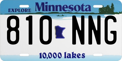 MN license plate 810NNG