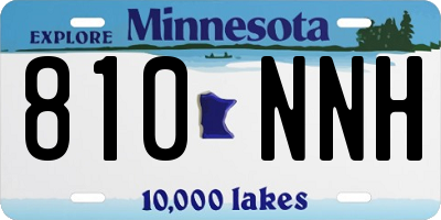 MN license plate 810NNH