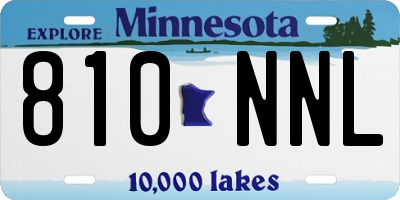 MN license plate 810NNL