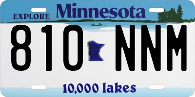 MN license plate 810NNM