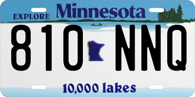 MN license plate 810NNQ
