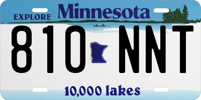 MN license plate 810NNT