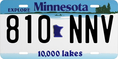 MN license plate 810NNV