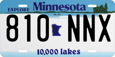MN license plate 810NNX