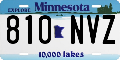 MN license plate 810NVZ