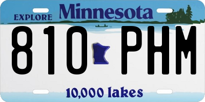 MN license plate 810PHM