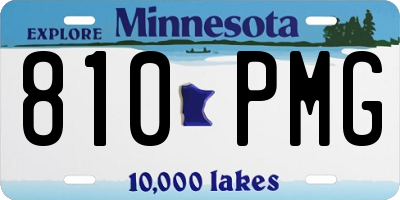 MN license plate 810PMG