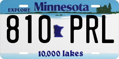 MN license plate 810PRL