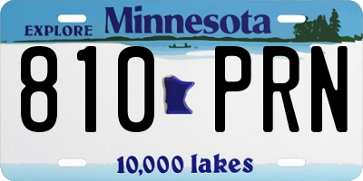 MN license plate 810PRN