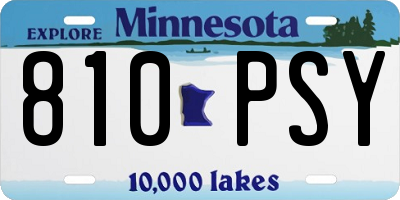 MN license plate 810PSY