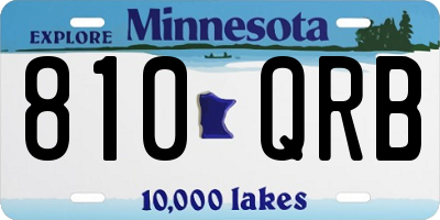 MN license plate 810QRB