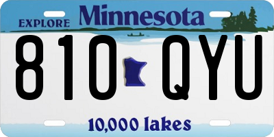 MN license plate 810QYU