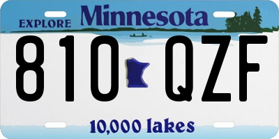 MN license plate 810QZF