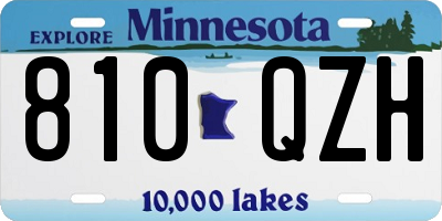 MN license plate 810QZH