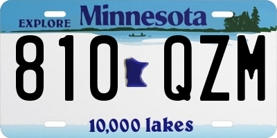 MN license plate 810QZM