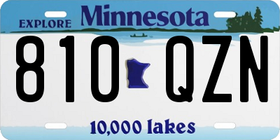MN license plate 810QZN