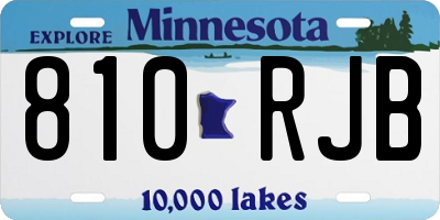 MN license plate 810RJB