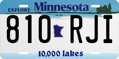 MN license plate 810RJI