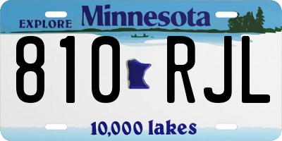 MN license plate 810RJL