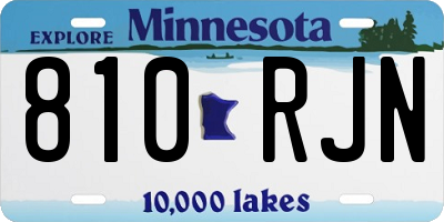 MN license plate 810RJN