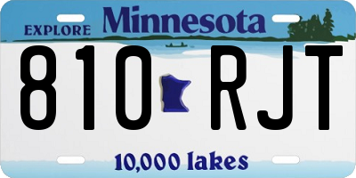 MN license plate 810RJT