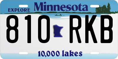 MN license plate 810RKB