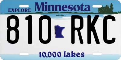 MN license plate 810RKC
