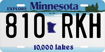 MN license plate 810RKH