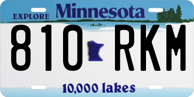 MN license plate 810RKM