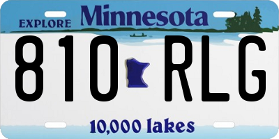 MN license plate 810RLG