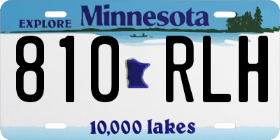 MN license plate 810RLH