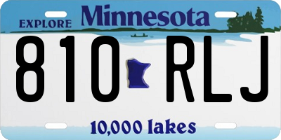 MN license plate 810RLJ