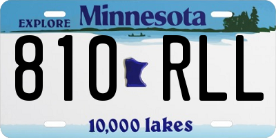 MN license plate 810RLL