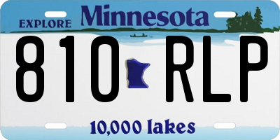 MN license plate 810RLP