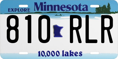 MN license plate 810RLR