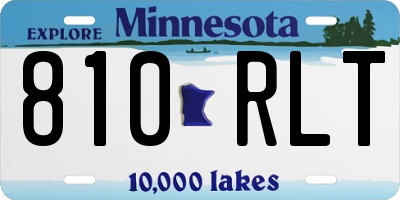 MN license plate 810RLT