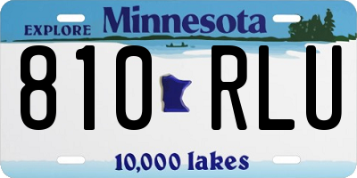 MN license plate 810RLU