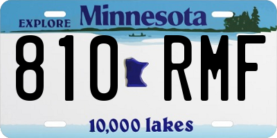 MN license plate 810RMF