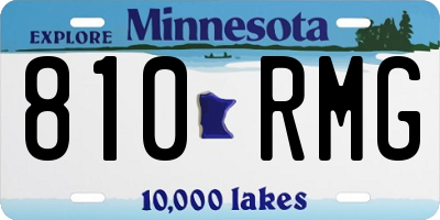 MN license plate 810RMG