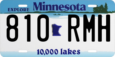 MN license plate 810RMH