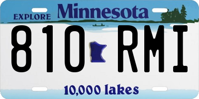 MN license plate 810RMI