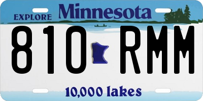 MN license plate 810RMM